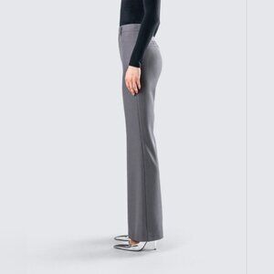 Emilio Pucci Italy Grey Virgin Wool Flare Wide Leg Quiet Luxury Trouser 4